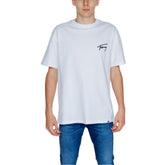 Tommy Hilfiger Jeans White Cotton T-Shirt -   -  Tommy Hilfiger Jeans.
